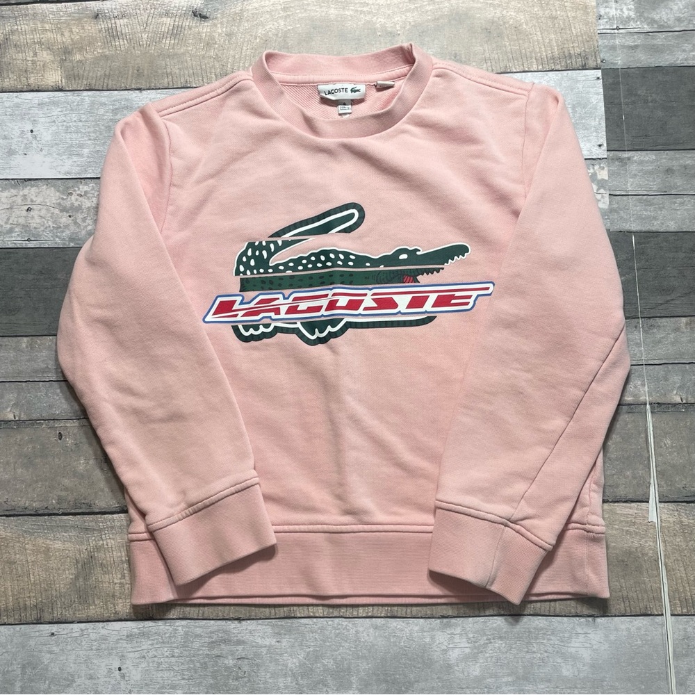 Lacoste Light Pink Crewneck Size 8